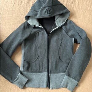 lululemon athletica Gray Hooded Jacket